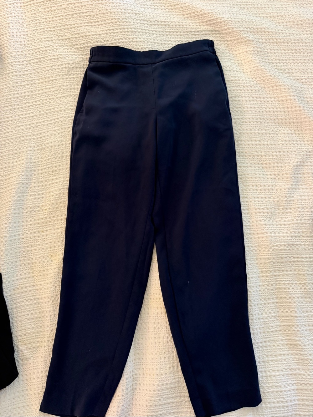 J. Crew Jamie Women's Navy High-Waist Tapered Pants